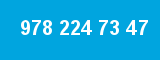 978 224 73 47 978 224 73 47